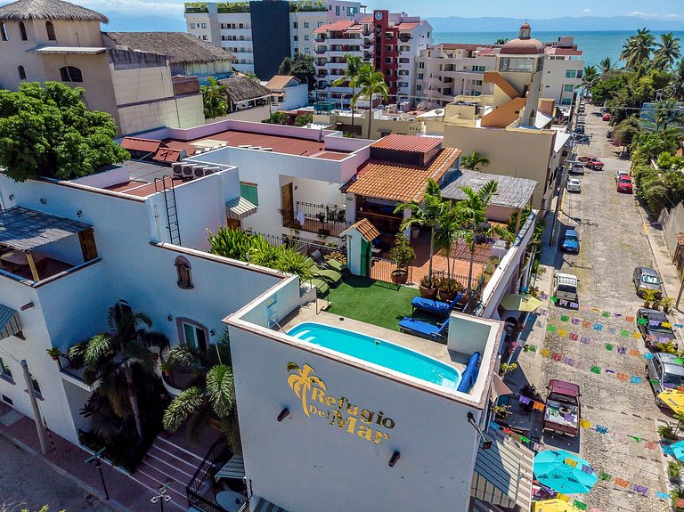 Casa Chema Penthouse con dos recámaras y terraza.